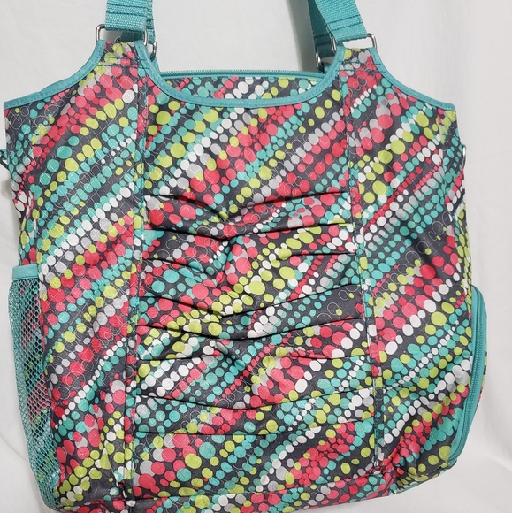 Thirty One All Pro Graffiti Dot Extra Large Tote - Picture 1 of 9